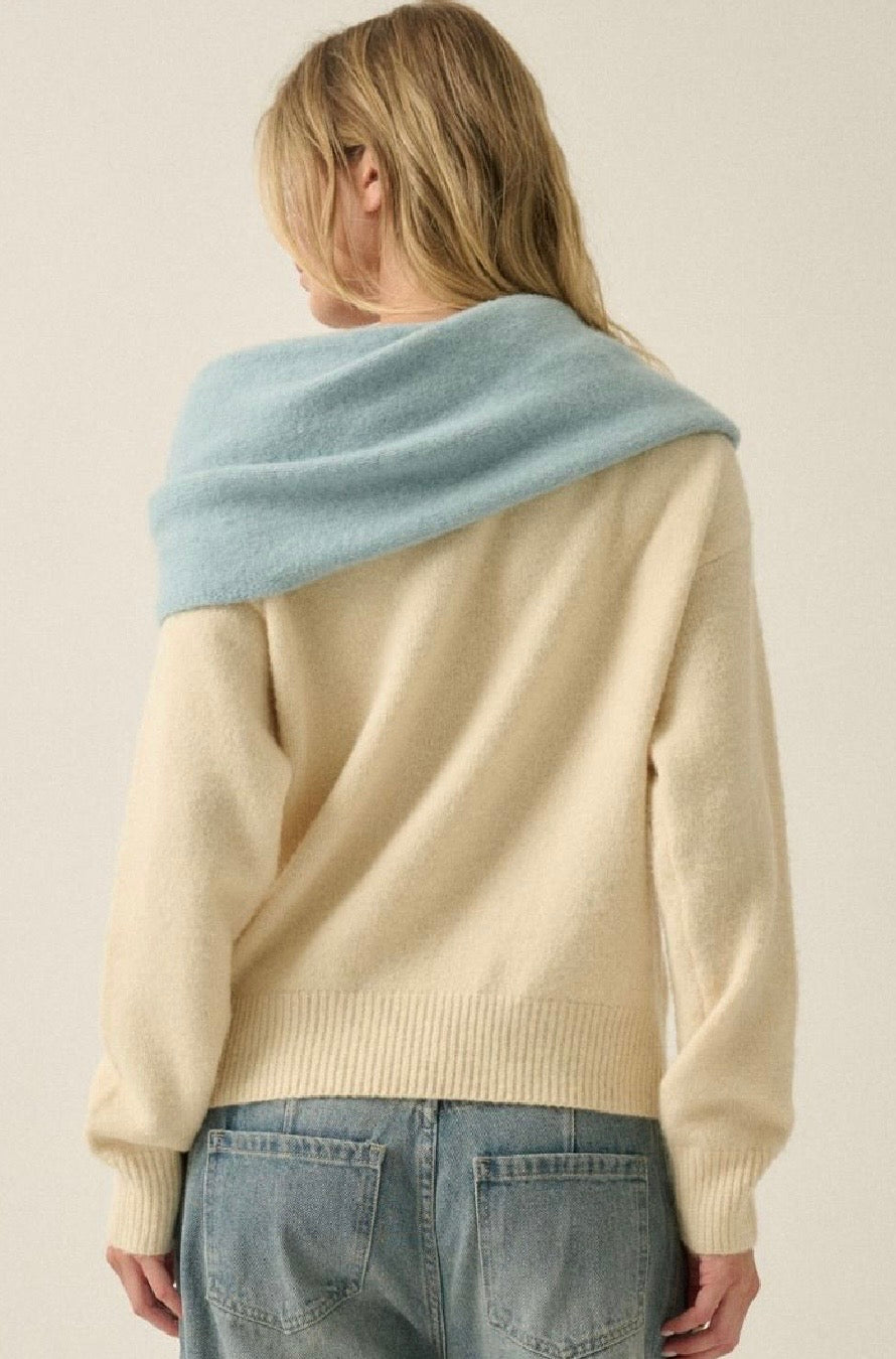 Layered Tie Sweater