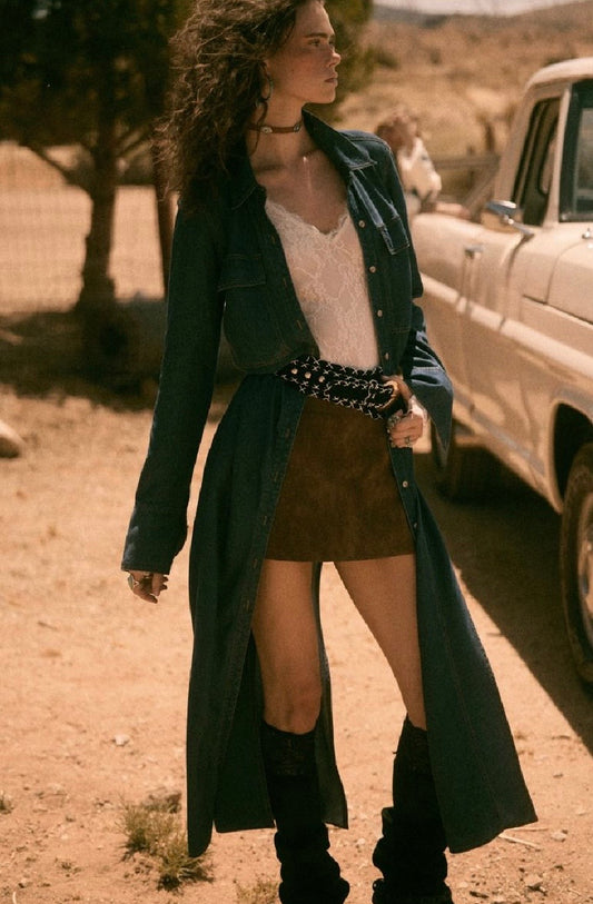 Tencel Denim Maxi Shirt