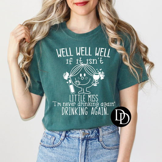 'Little Miss Drinking Again' Graphic