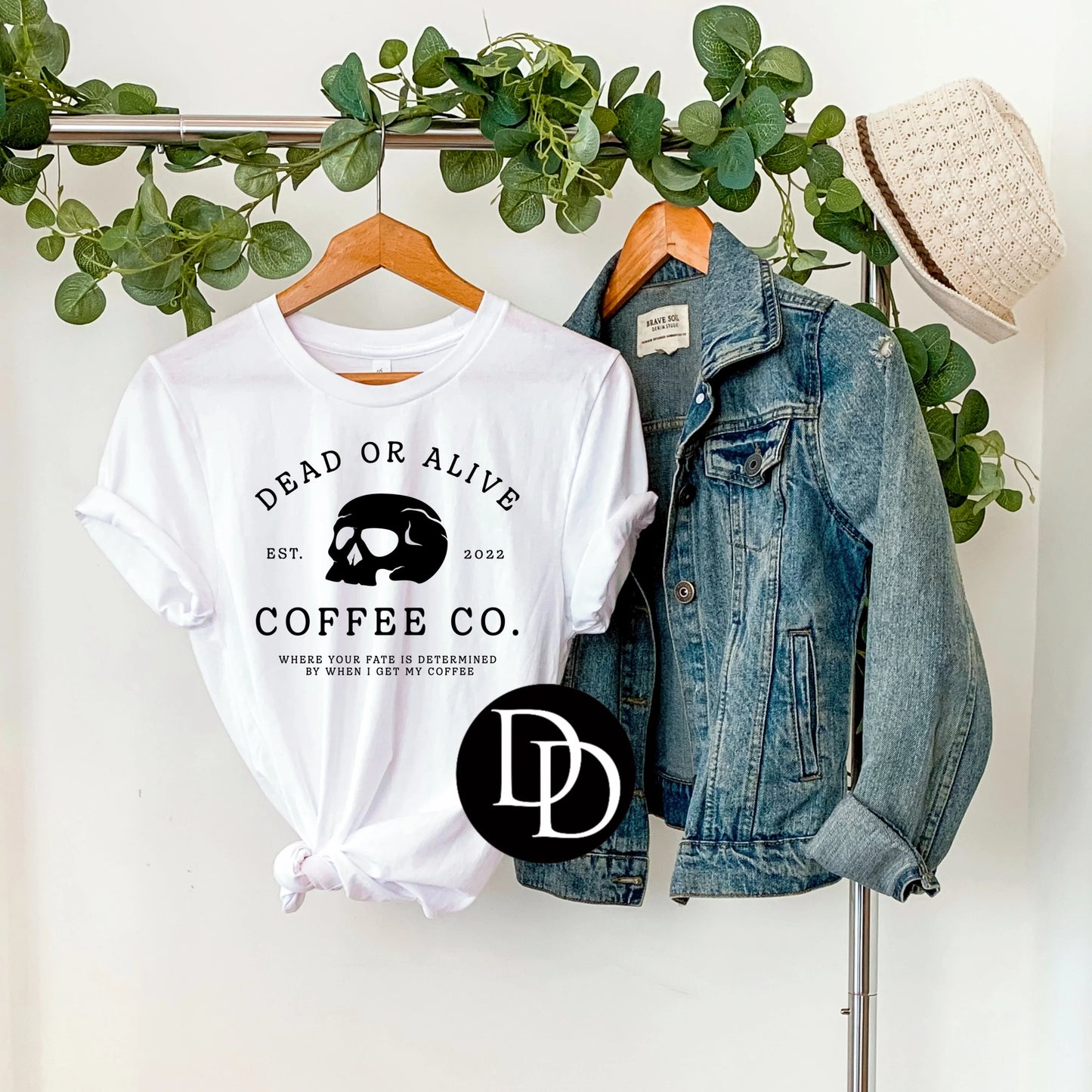 'Dead Or Alive Coffee Co.' Graphic