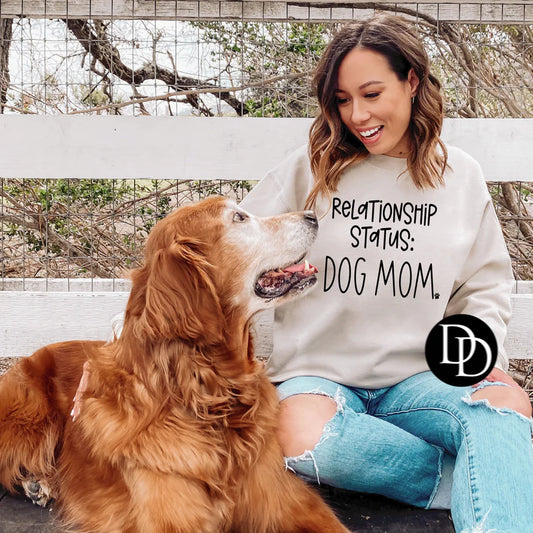 'Relationship Status: Dog Mom' Graphic