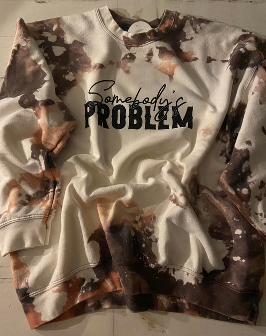 'Somebody's Problem' Cowhide Bleached Graphic